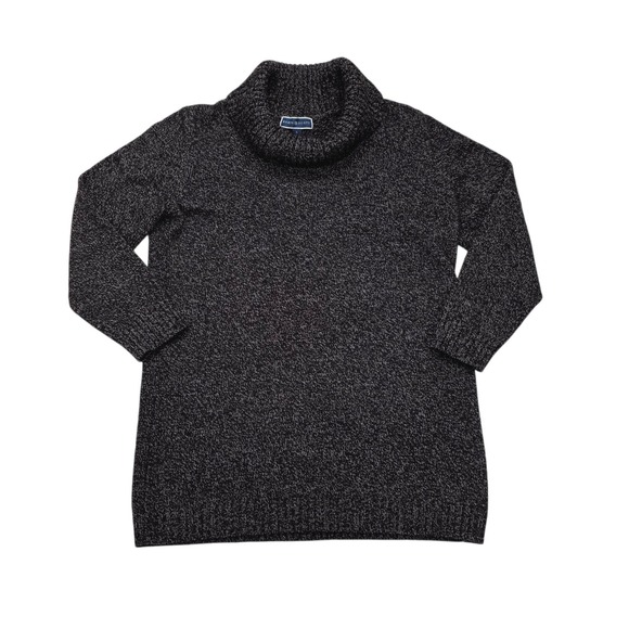 Karen Scott Sweaters - Karen Scott Pullover Cowl Neck  Sweater  Ladies Black/ White Large